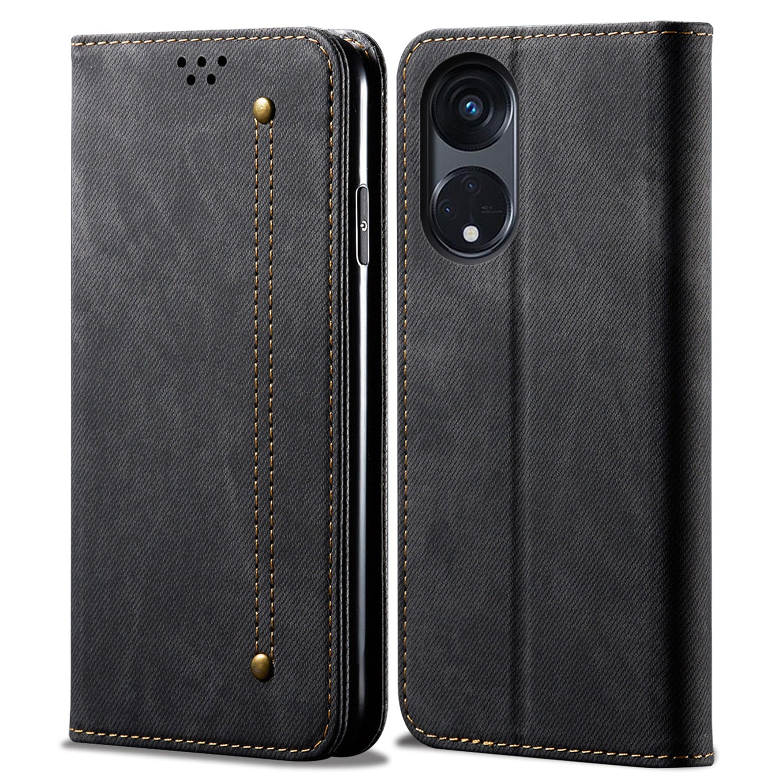 Phone Case for Oppo A1 Pro 5G Reno8 T 5G Jeans Cloth Texture Stand Wallet Leather Phone Cover Phone Case for Oppo A1 Pro 5G Reno8 T 5G Jeans Cloth Texture Stand Wallet Leather Phone Cover